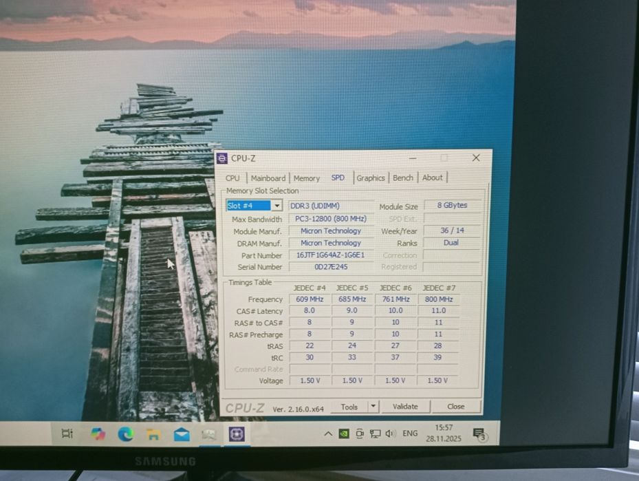 DDR3 16 + 16 gb Kingston Micron