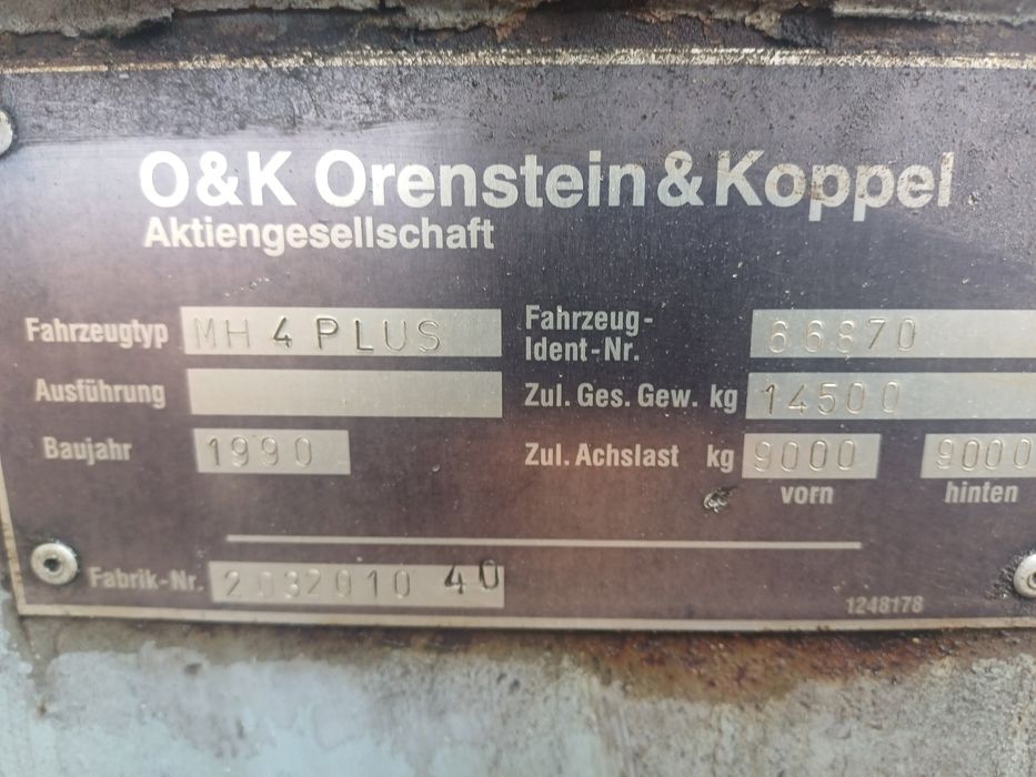 Koparka o&k mh 4 plus części