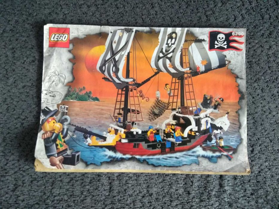 Lego statek piratów 6290 Red Beard Runner komplet Pirate Battle Ship 6286