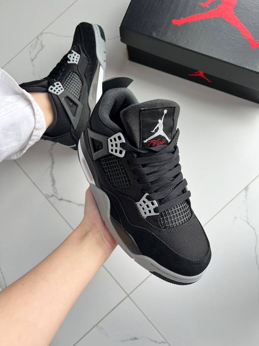 36-45 Jordan 4 Retro SE Black Canvas
