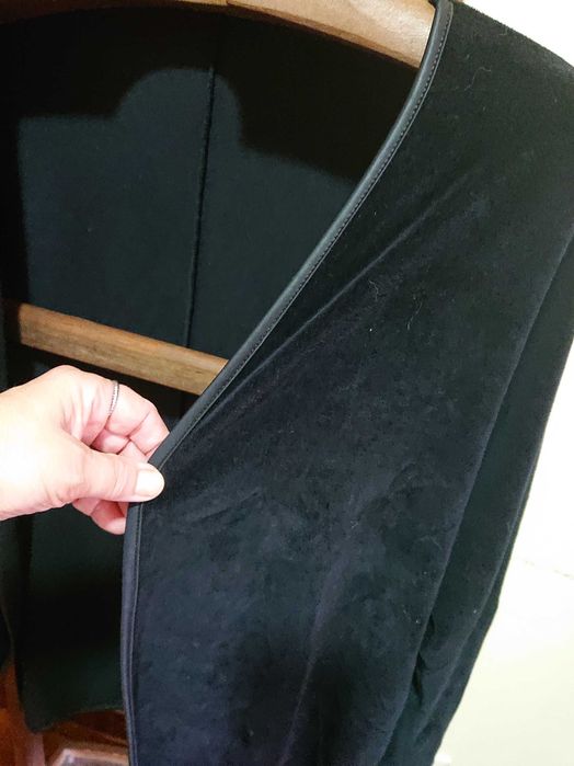 Casaco em algodao aveludado tipo 3/4