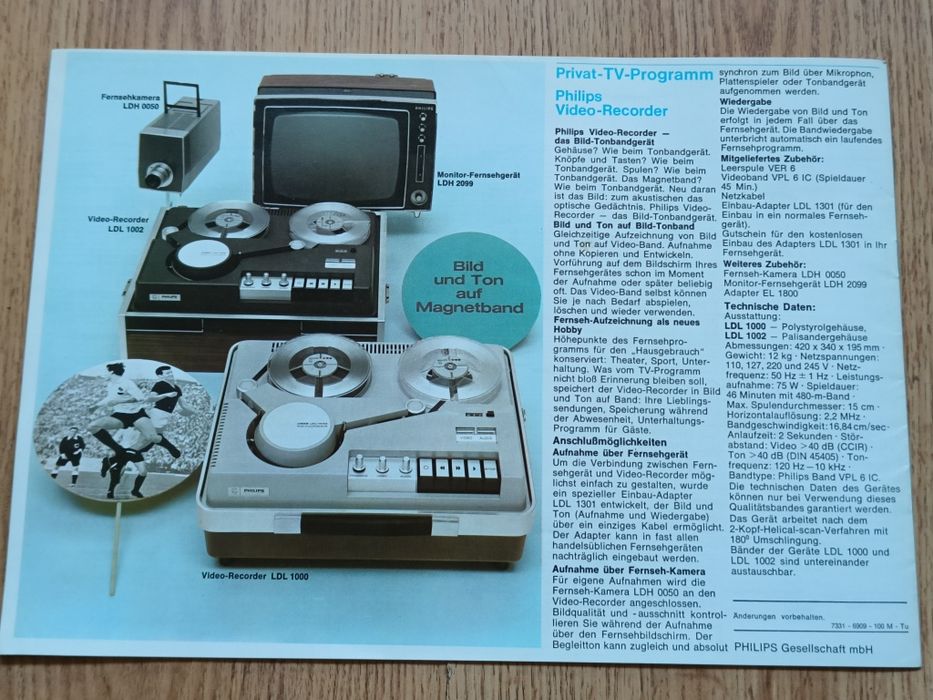 Stara Gazetka Philips Stare Czasopismo Sprzęt Elektroniczny Vintage