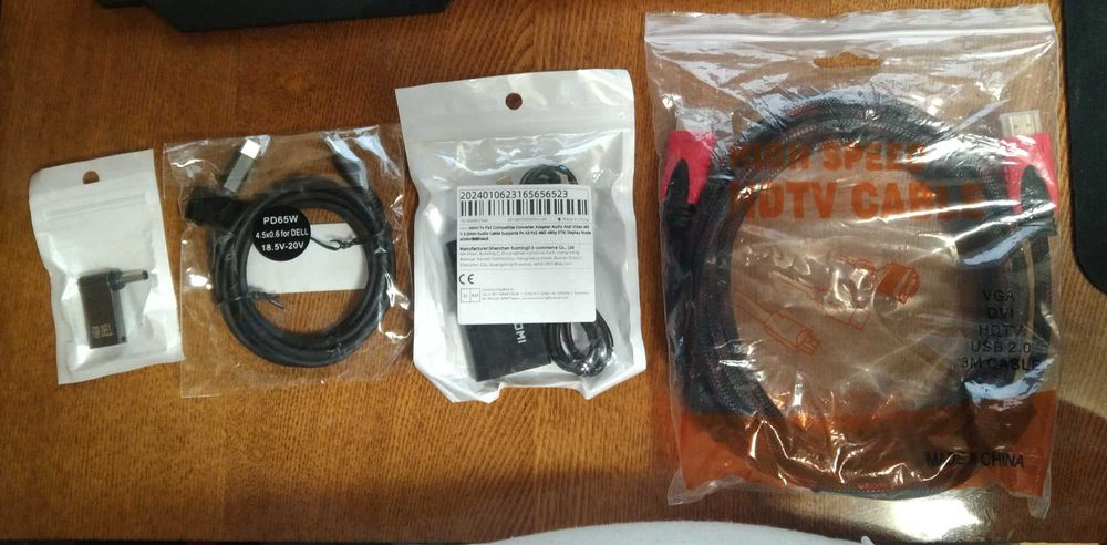 Новые кабели/переходники одним лотом (HDMI 4.5x3.0 PS2 DC)