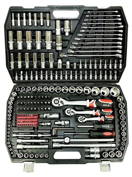 Zestaw kluczy YATO. Mega zestaw 216 elementów. Walizka. Dobra jakość