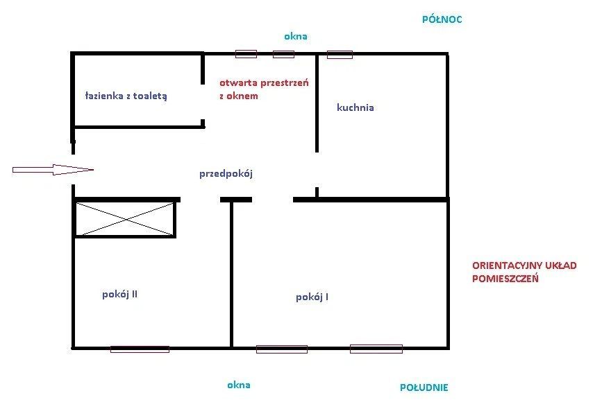 2-pok. 45m2, balkon z widokiem na zieleń / osiedle Karolew, Wileńska