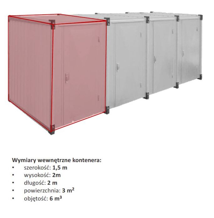 Kontenery samoobsługowe do wynajęcia 3m2 Warszawa self storage TANIO!