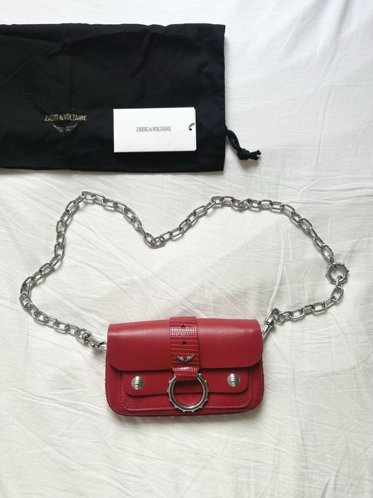 mala bolsa zadig volatire kate moss vermelha limited edition