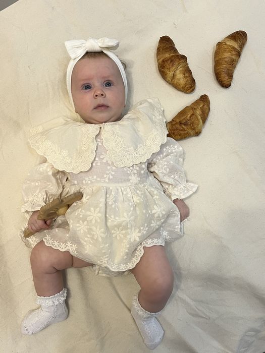 Дитяча сукня- боді 66розмір, на хрестини або фотосесію