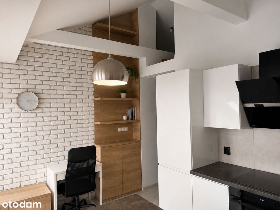 Studio with Mezzanine by the Vistula | Elevator | A/C | Available Now