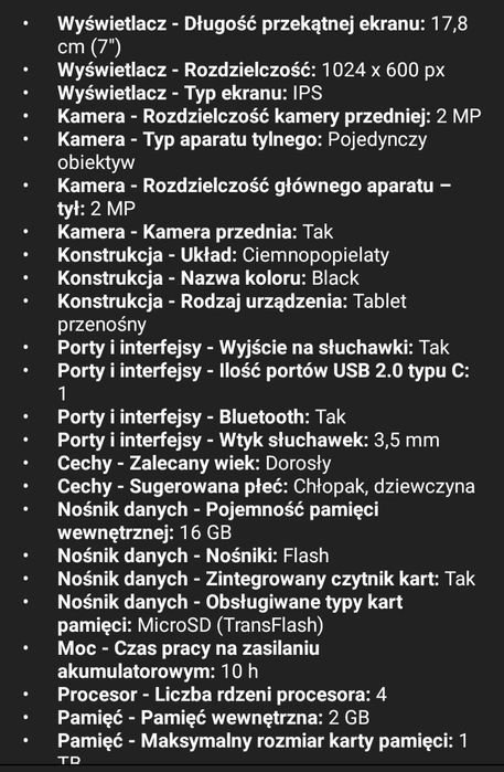Tablet Amazon Kindle fire 7