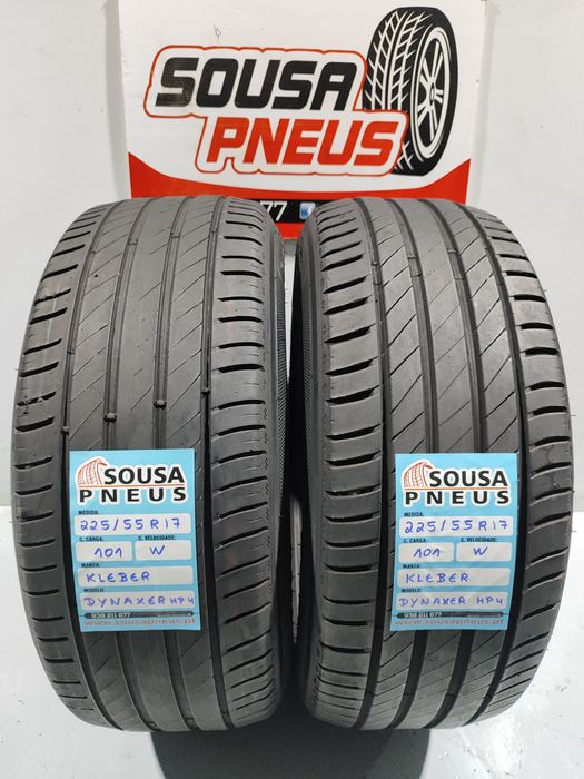 2 pneus semi novos 225-55R17 Kleber - Oferta dos Portes
