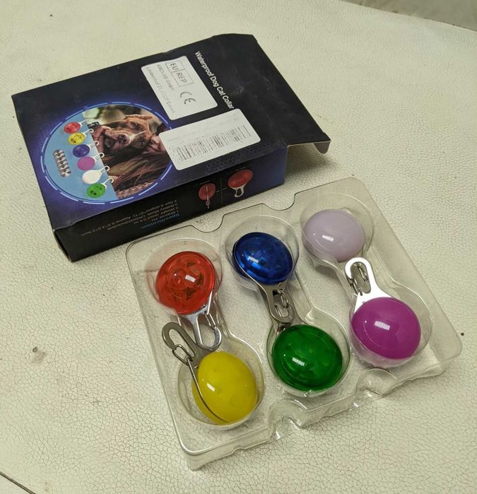 LED маячок для тварин Waterproof Dog Cat Collar (медальон)