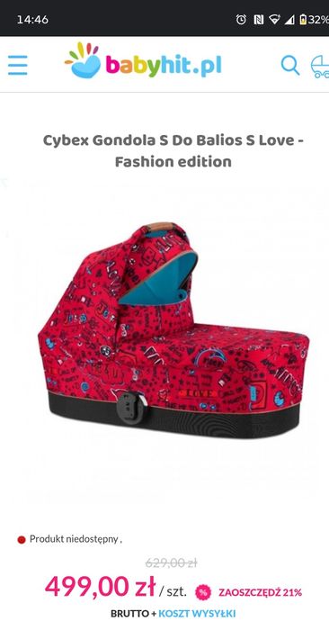 Wózek cybex balios s lux fashion red trust blue nosidełko anton