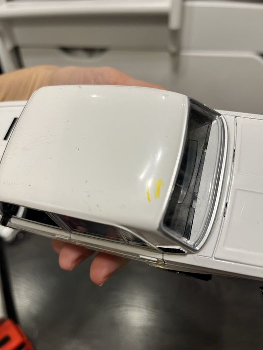 Металева машина Лада жигулі біла