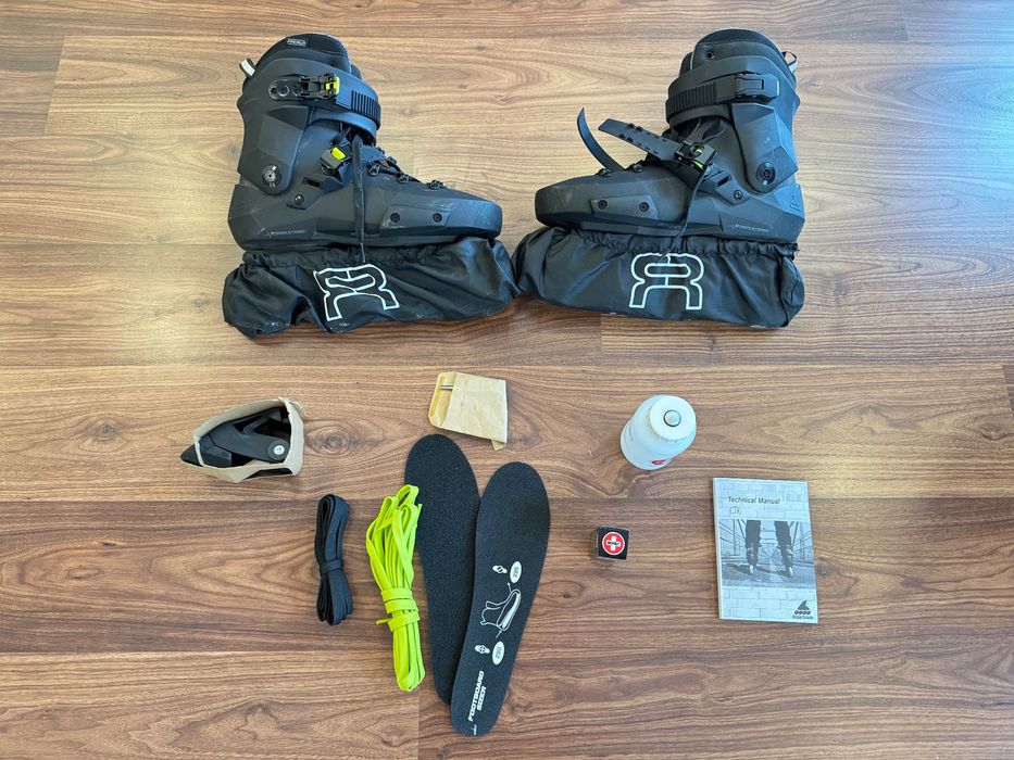 Patins Rollerblade Twister XT preto Tamanho 44.5 EU completo