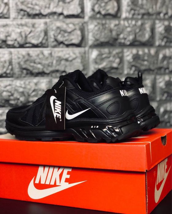 Черные мужские кроссовки Nike / найки кожаные мужские /nike trainer