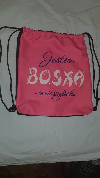 Worek na plecy różowy