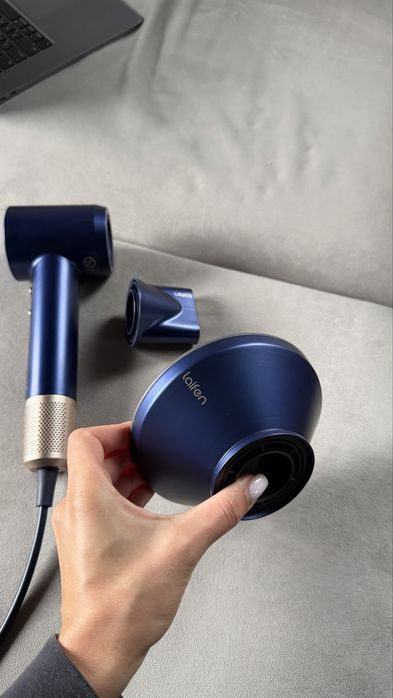 Фен для волосся Laifen Swift Premium з іонізацією, Platinum Blue