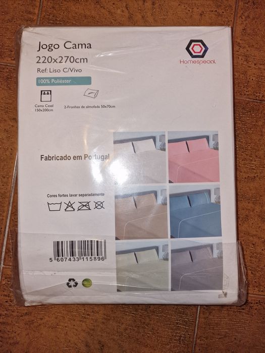 Lençol e fronhas Branco