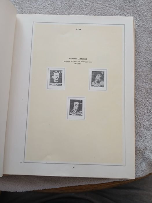 Album do znaczków pocztowych PRL - wyd.1955r.