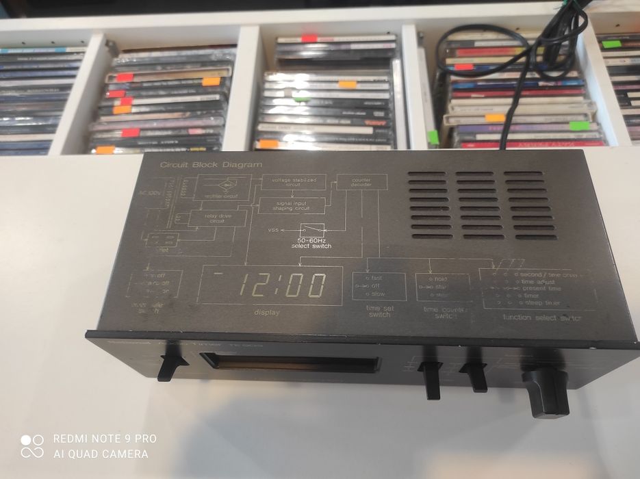 National. Technics Audio timer zegar. Japan