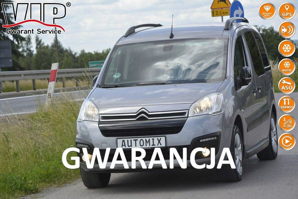 Citroën Berlingo 1.2 Turbo gwarancja przebiegu bezwypadkowy Car Play doinwestowany hak