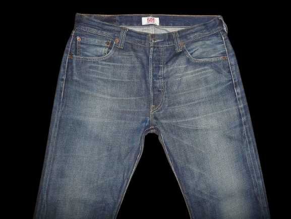 Spodnie dżinsy LEVIS 501 W34/L30=45/105cm jeansy