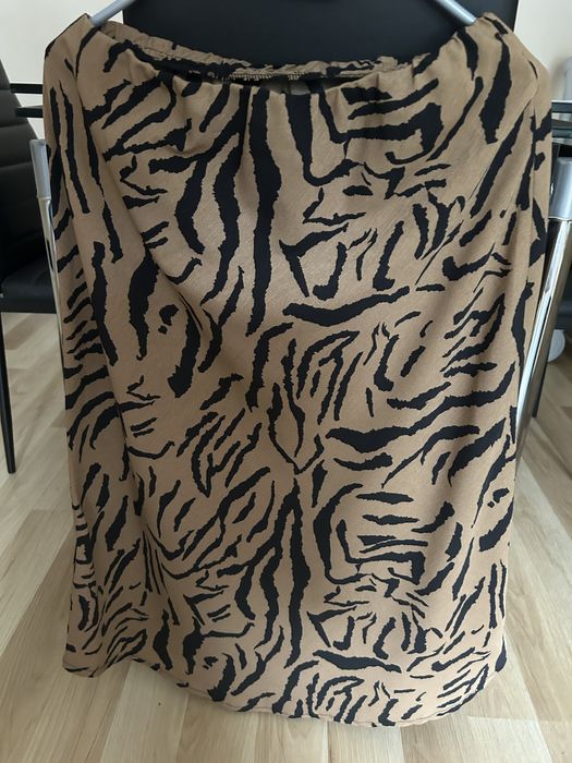 Spódnica w zebrę beżowo czarna Cocomore