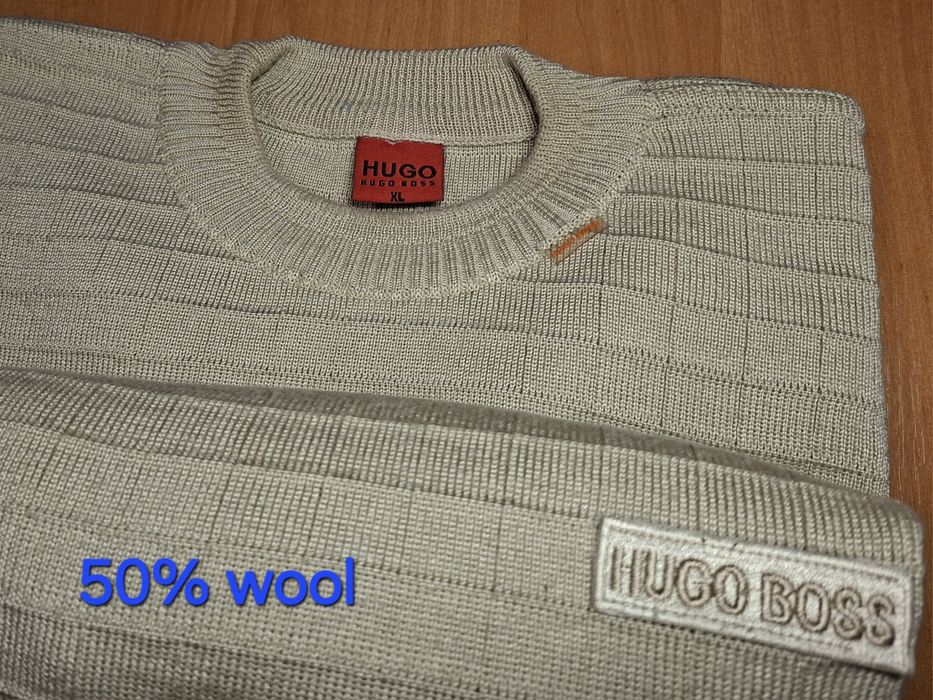 HUGO BOSS  bluza sweter męski wełna
