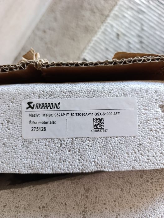 Ponteira Akrapovic GSX S1000