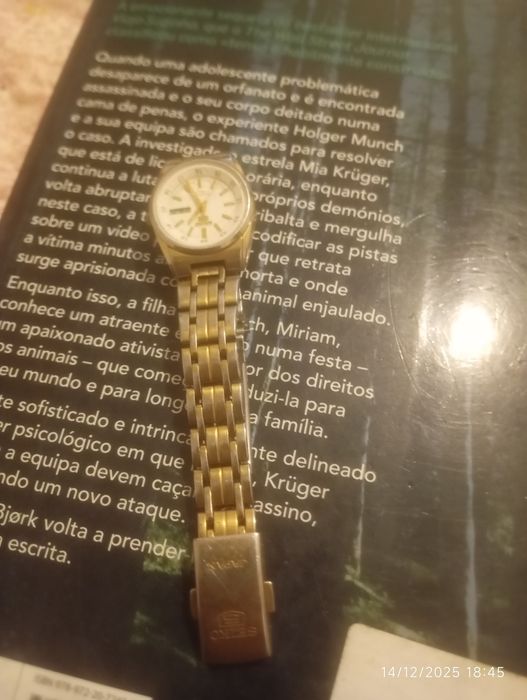 Relógio automático senhora 3 idiomas