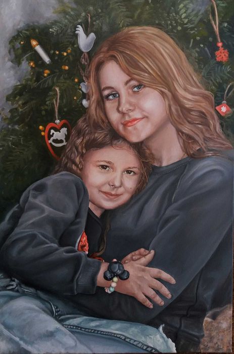 ‼️Малюю портрети по фото масляними фарбами на полотні