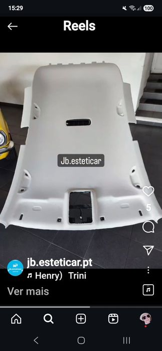 Reparação de forró de teto e estofamentos automotivos