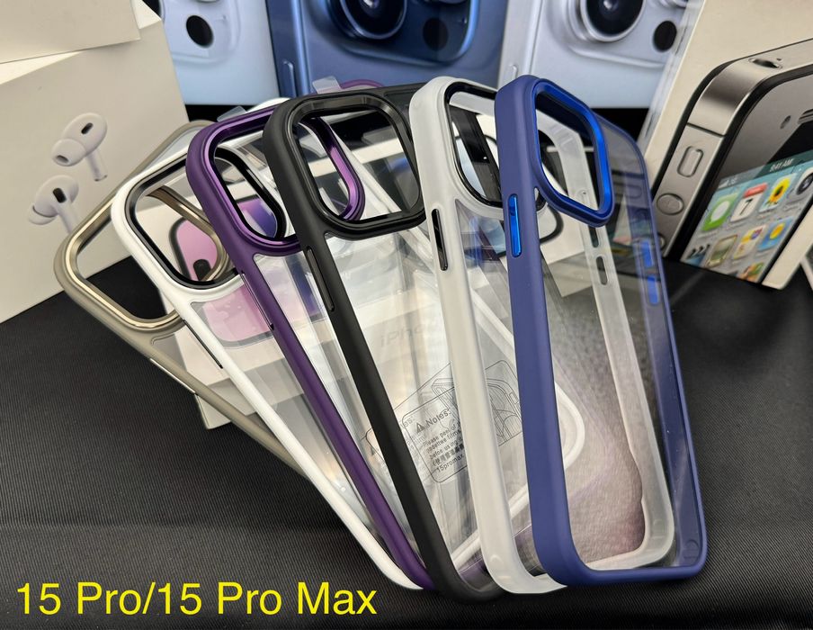 Чехол IPhone 15 Pro Max Blue, 15 Pro-11 Pro Max, Xr, не желтеет
