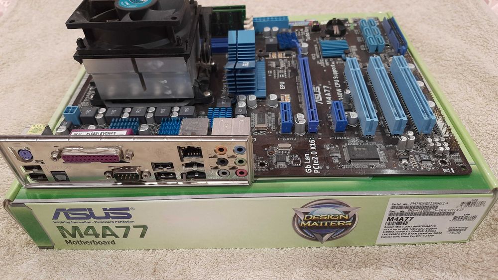 Материнская плата Asus M4A77 + Phenom II X4 550 + 2*4Gb DDR2