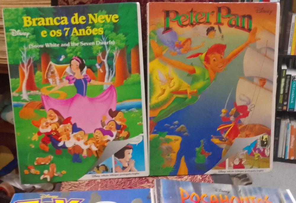 Peter Pan, Branca de Neve, Toy Story, Pocahontas 4 Volumes
