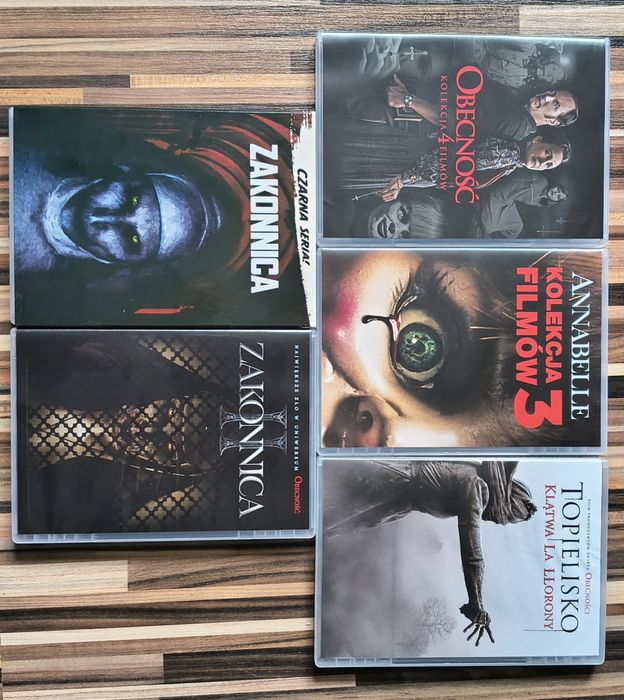 Wielka Kolekcja - 10 FILMÓW Horrory DVD - Uniwersum Obecność, Annabelle, Zakonnica