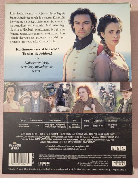 Poldark Wichry losu. DVD. Seria 1