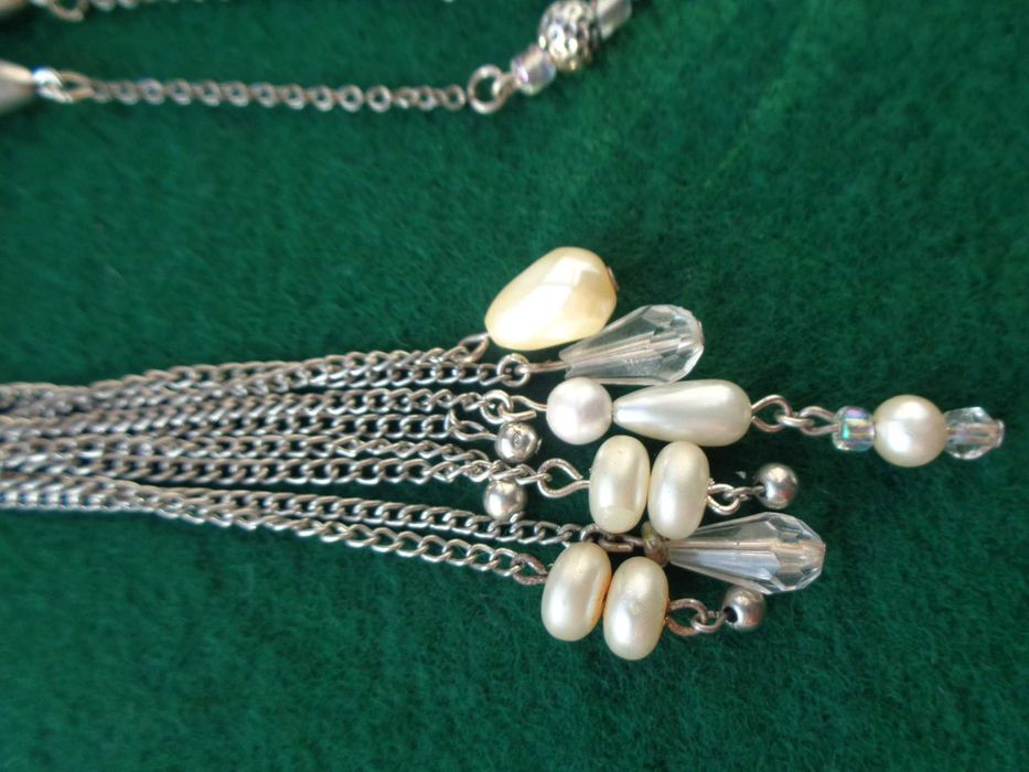 весільні білі штучн перли намисто