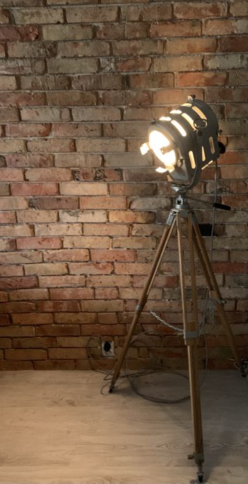 Lampa podlogowa PRL  Loft Vintage Glamour Boho Retro