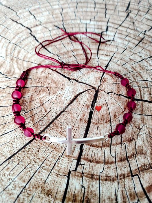 Bransoletka pleciona dziesiątka różańca