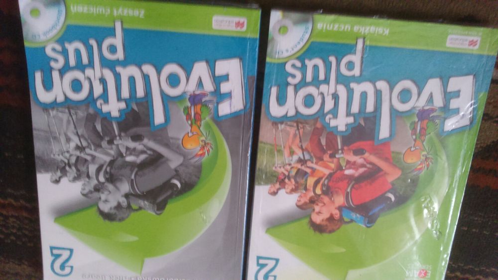 Evolution plus 2 książka ucznia zeszyt ćwiczeń wypełnione