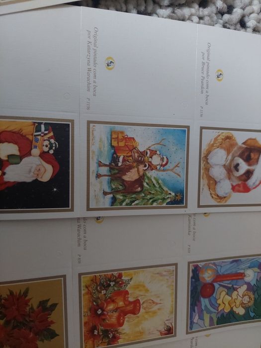 Conjunto de cartões pequenos