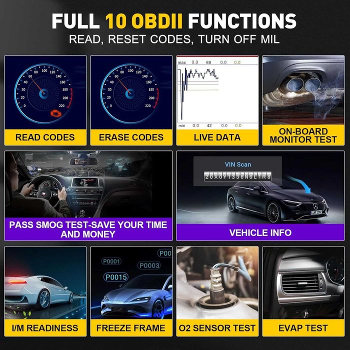 Launch CRP123E V2 Maquina Diagnóstico OBD Actualizações Grátis (NOVO)