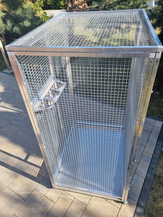 Woliera aluminiowa, klatka, NOWA, dla papug, kanarków. Wysyłka!