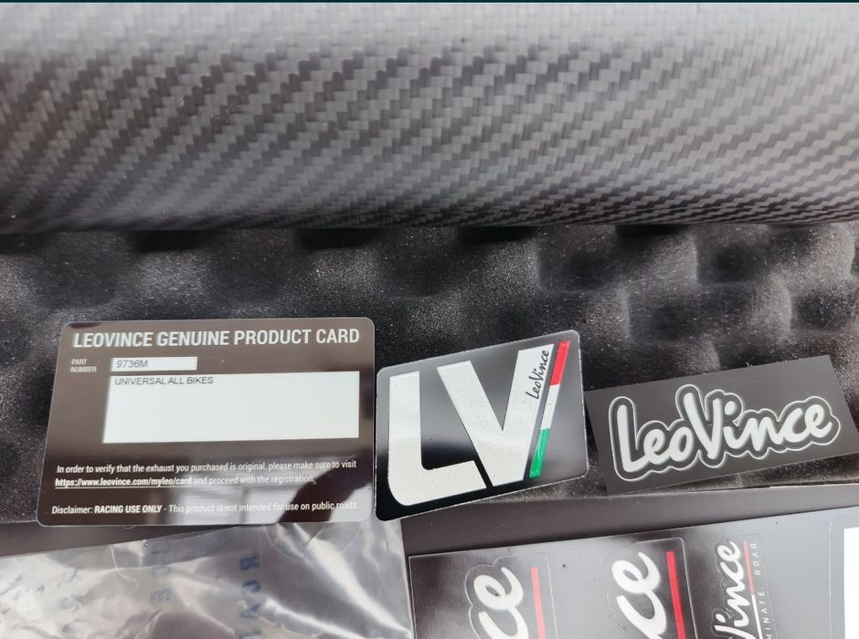 Wydech sportowy tłumik LeoVince carbon GP CORSA tor Stunt suzuki NOWY
