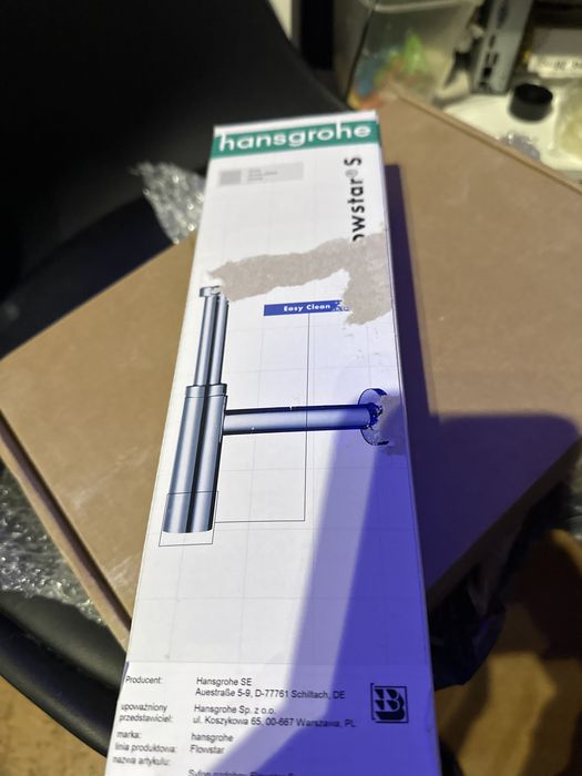 Syfon ozdobny chromowany