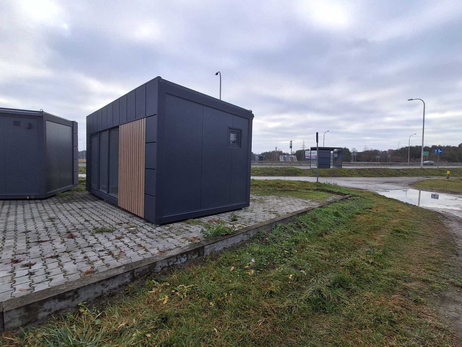 Nowy Pawilon/ Kontener z WC płyty PIR Sklep Biuro Kiosk