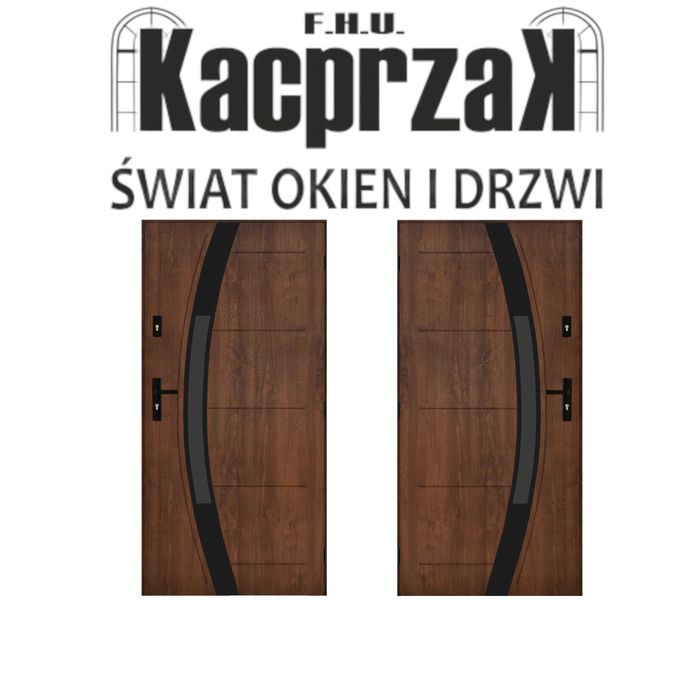Drzwi KACPRZAK Saturn 03 Orzech 90x200 Drzwi Zewnętrzne Lider OLX