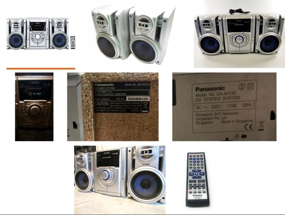 Panasonic CD Stereo - 5 CD Changer c/ comando